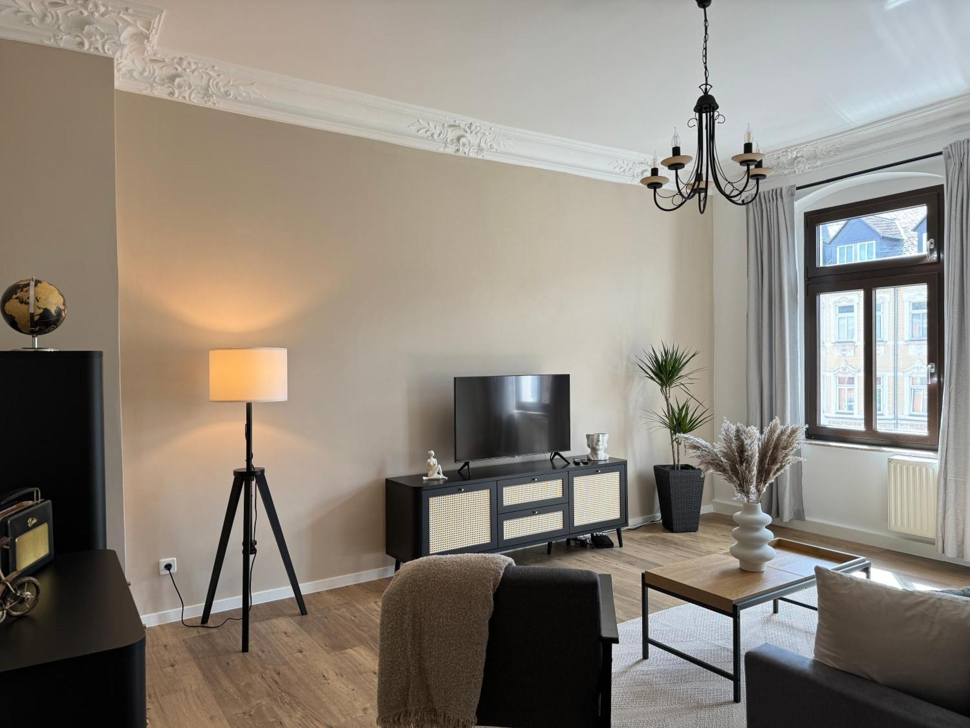 Stylisches Appartement Im Jugendstil-Viertel Chemnitz Extérieur photo